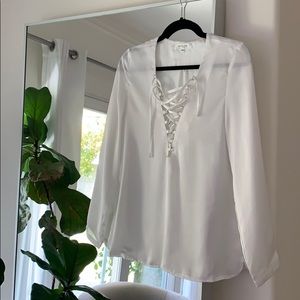 WYLDR Lace-up Blouse